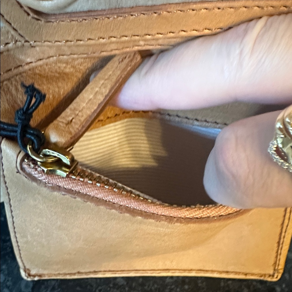 Margot Tan Leather Card Holder - Picture 10 of 14